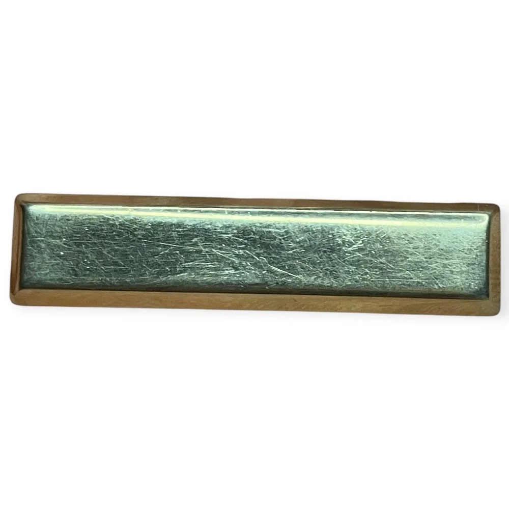 Vintage-Inspired Art Deco Tie Clip Gold Tone Geometric Retro Bar Clip Men Gift